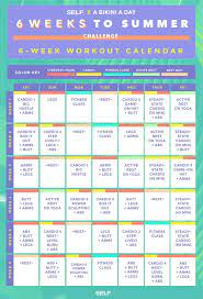 Boot Camp Challenge Workout Calendar