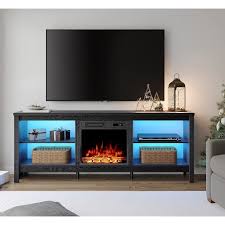 Wampat Fireplace Tv Stand With Led