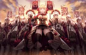 Countless generators for countless names. Wallpaper Girl Cleavage Soldiers Armor Breast Anime Army Weapons Blonde Swords Spears Chest Pearls Legion Banner Anime Girl Images For Desktop Section Prochee Download