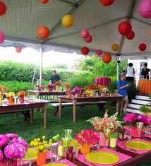 garden party decorations outdoors