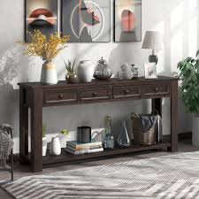 64 Modern Console Table Long Storage