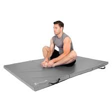 tri fold folding thick exercise mat