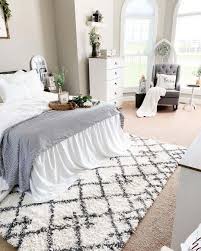 area rug for bedroom on a beige carpet