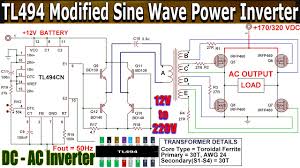 Here is a simple but powerful, stable and efficient schematic diagram for a 500w modified sine wave inverter circuit. How To Make A 5000watt Inverter For A Solar Power System Youtube