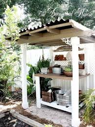 Outdoor Potting Bench Potting Tables
