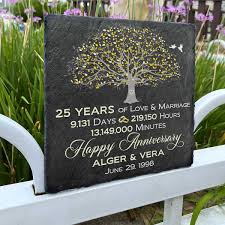 25th wedding anniversary tree gift