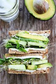 cuber and avocado sandwich