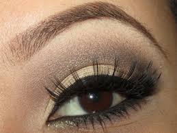 light golden brown eye makeup tutorial