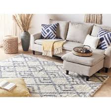 hand tufted cotton area rug beige