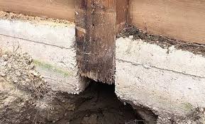 Replace Rotted Wood Foundation Posts