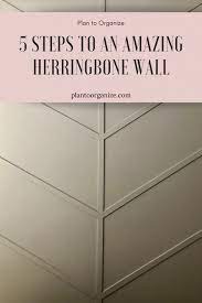 Diy Herringbone Accent Wall