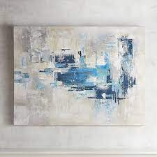 Blue Gray Abstract Wall Art Nature