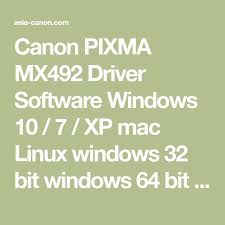 This is an online installation software to help you to perform initial setup of your product on a pc (either usb connection or. Canon Mx492 Software Download Mac