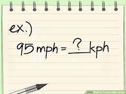 How To Convert Mph To Kph 6 Steps With Pictures Wikihow