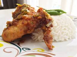 Ayam = chicken masak = cooked lemak = creamy (almost always derived from the creaminess of coconut milk) cili padi = birds eye chilli. Ayam Goreng Cili Padi Buat Orang Lapo