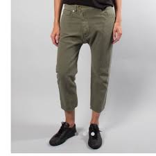 Nili Lotan Green Drop Crotch Cargo Pants
