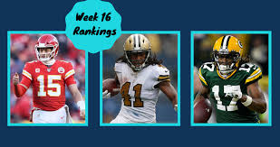 Patrick daugherty ranks and evaluates all of week 16's top receiver plays. Fitz On Fantasy 2020 Week 16 Complete Player Rankings The Football Girl