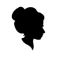 Lady Silhouette - Vector Etch