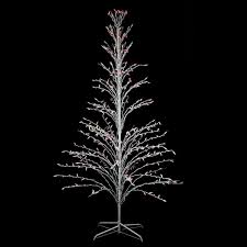 9 Multi Color Lighted Christmas Cascade Twig Tree Outdoor