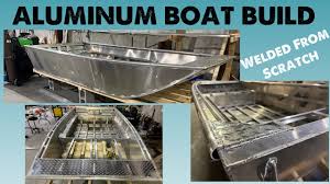 welded aluminum boat build from scratch