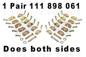 vw body to floor pan hardware kit 52