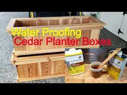 water proofing cedar planter bo