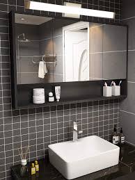 Yhtlaeh Bathroom Vanity Light Brushed Nickel Square Led 33 5 Inch 18w White Light 4000k Wall Bar Lighting Fixtures Over Mirror Amazon Com