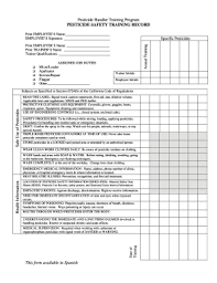 training sign off sheet template forms