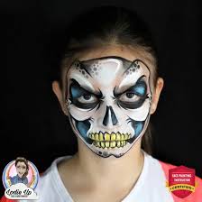 skeleton skull makeup step by step