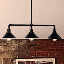 3 Lights Dining Room Island Pendant Light Industrial Style Black Hanging Lamp With Conic Metal Shade Beautifulhalo Com