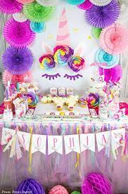 unicorns birthday party ideas photo 1