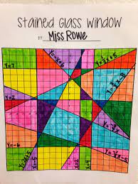 stained glass window linear equations