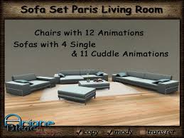 A staple in every home, sofas are a comfortable set of furniture that's mainly used for seating. Second Life Marketplace Sofa Set Living Room Paris Special Price New Short Time Promo