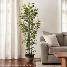 Pure Garden Hw1500236 72 In Artificial Bamboo Plant With Pot