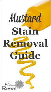 mustard stain removal guide