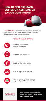 learn on on a garage door opener