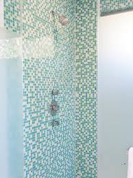 mosaic shower wall as focal point
