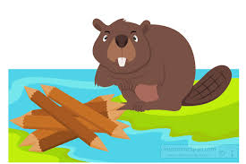 Beaver Clipart Clipart - beaver-making-a-dam-clipart-image - Classroom  Clipart