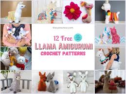 12 free amigurumi llama toys crochet
