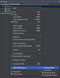 in pycharm and package import