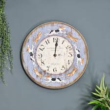 Cats Playtime Rustic Wall Clock
