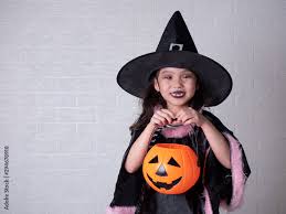 little cosplay as a witch and