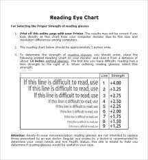 Sample Eye Chart Template 11 Free Documents Download In Pdf