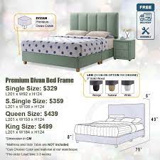 premium divan bed frame bedframe