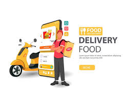 food delivery vector art icons and