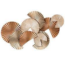 Silver And Bronze Disc Wall Art Lots