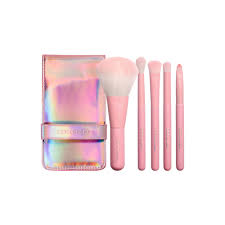 pink hologram makeup brush coringco