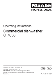 Miele Dishwasher G7856
