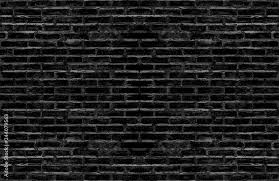 Dirty Old Black Brick Textured Wall For