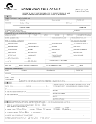 Bill Of Sale With Lien Template And Free Printable Vehicle